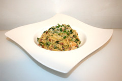 Creamy spinach parmesan orzo with chicken / Cremige Spinat-Parmesan-Orzo mit Hähnchen