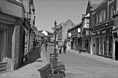 Beverley Shopping Streets in Monochrome 2 May 2021