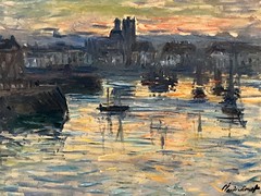3. Port of Dieppe, Evening (Claude Monet)