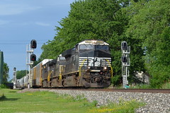 Trains Going Through Signals