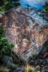 Dubois Wyoming Petroglyphs And Area