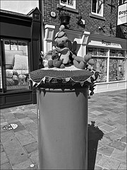 Post Box Beverley East Yorkshire in Monochrome