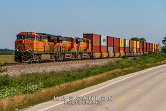 BNSF 3850 | GE ET44C4 | BNSF Thayer South Subdivision