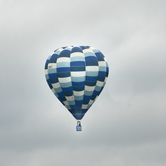 Balloons going over the house