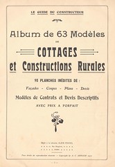 Architecture, album de 63 modèles  1912