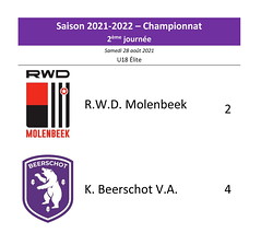 Saison 2021-2022 - U18 - R.W.D.M. - K. Beerschot V.A. : 2-4 (championnat)