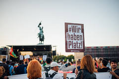 Demozug "Nein zu Taliban! Jetzt Menschen aufnehmen! #WirHabenPlatz" am 03.09.2021 in Wien