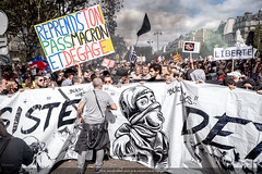 Paris, manifestation du 11 septembre 2021 contre la loi sanitaire