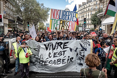 Paris, manifestation du 18 septembre 2021 contre les mesures sanitaires, acte 151 des gilets jaunes