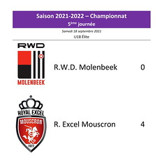 Saison 2021-2022 - U18 - R.W.D.M. - R. Excel Mouscron : 0-4 (championnat)
