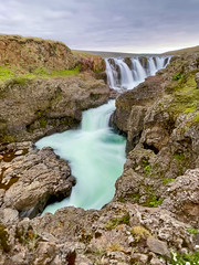 Kolugljufur Canyon and Kolufoss waterfall, Iceland_2021