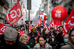 Paris, manifestation intersyndicale du 05 octobre 2021
