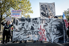 Paris, manifestation du 09 octobre 2021 contre les mesures sanitaires, acte 154 des Gilets Jaunes