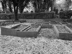 Quaker Burial Ground in Monochrome Hull East Yorkshire