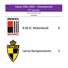 Saison 2021-2022 - U18 - R.W.D.M. - Lierse Kempenzonen : 0-2 (championnat)