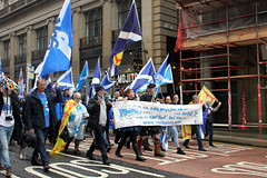 S.N.P. protest march 2021.