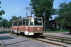 Jenakijewe Straßenbahn 1992 und 2001