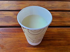 Cup of milk from Moo Thru