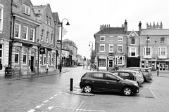 Beverley in the wet East Yorkshire in Monochrome