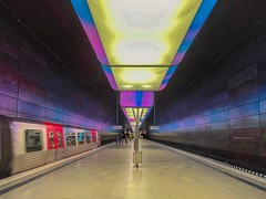 All the Colors of the Hafencity Universität Station in Hamburg