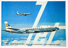 Lufthansa Boeing 707 Brochure | 1961