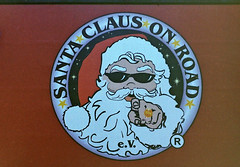 Santa Claus on Road Berlin 