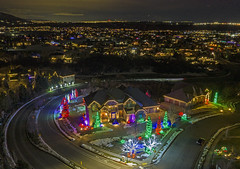Christmas Lights on Skyline Drive, South Ogden UT