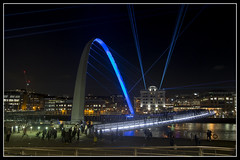 Newcastle Upon Tyne's New Year Light Show 