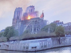 THE NOTRE DAME CATHEDRAL FIRE,PARIS
