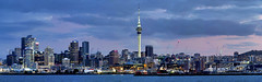 AUCKLAND LIGHTS FROM UNDER THE HARBOUR BRIDGE