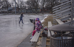 Ice Skating Flick Park Glenview Illinois 1-22-22