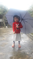 Earthman Daughter with Umbrella