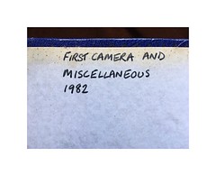 First camera and miscellaneous 1982