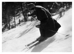 skiing, early 1950s (50ski 01)