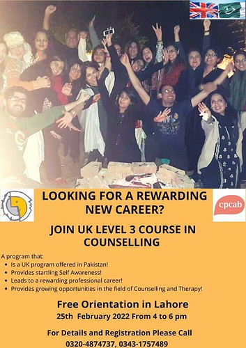 UK Level 3 Counselling Course Orientation in Lahore