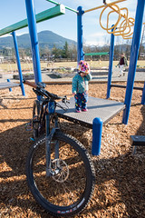 Ailie at the Squamish Playground Feb 13 2022
