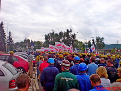 2008-07-16 Polska - Gdynia wiec w obronie Stoczni Gdynia