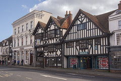 The historic town of Farnham and the Surrey Hills