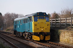 Class 31 (31128) Locomotive at Nunthorpe Railway Station (22.03.2022)