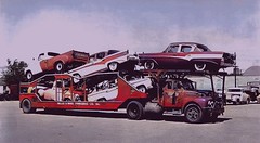 Colorized B&W Car carriers