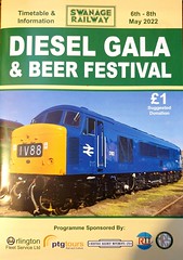 SWANAGE RAILWAY DLESEL GALA BEER FESTIVAL.6-8 May.