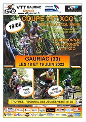 151 - AS LE HAILLAN VELO - FFC - TRJV - COUPE D'AQUITAINE & CHAMPIONNAT DE GIRONDE VTT - GAURIAC - 19 JUIN 2022