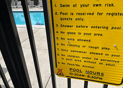 007 Only Swimwear Allowed In Pool