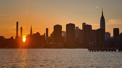 Manhattanhenge Sunset from Brooklyn