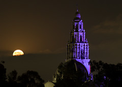 July 2022 California Tower with Supermoon