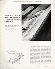 Chenderoh Hydro-Electric Power Station, Malaya - Malaysia : Architectural Review, January 1934