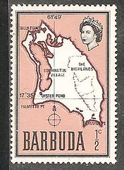 Stamp mix from Barbuda