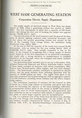 West Ham Generating Station ; Corporation Electric Supply Department : in Ferro-Concrete, October 1914