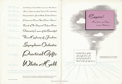Caprice! Typeface brochure issued by Berthold Typefoundry, Berlin, c1950