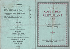 The New Cafeteria-Restaurant Car : leaflet issued by British Transport Catering Services - British Railways : c1954
